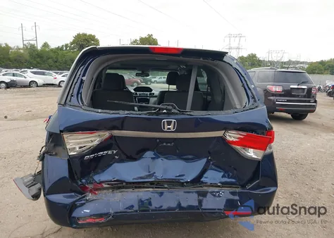 2014 Honda Odyssey Ex-L z USA, uszkodzony, nr VIN 5FNRL5H67EB002082